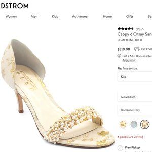 New w/ box Something Bleu Cappy Ivory Romance Sz 8